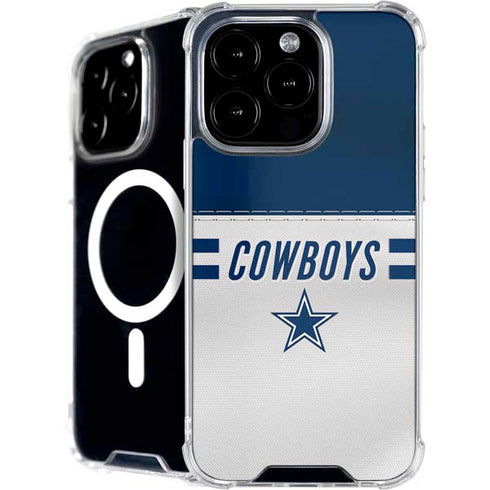 NFL Dallas Cowboys White Striped iPhone 16 Pro MagSafe Case